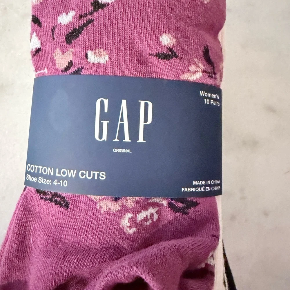 GAP woman Casual Socks in different colors 10 pairs cotton blend low cut